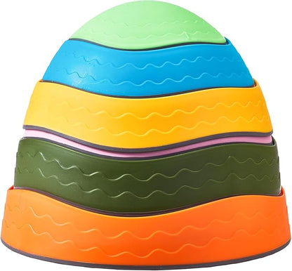 VEVOR Balance Stepping Stones for Kids, 6 PCS, Up to 220 lbs, Non-Slip Toddlers Sensory Stepping Stones, Obstacle Course Coordination Game Toys Indoor or Outdoor Play for Children Aged 3 4 5 6 7 8+