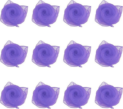 Larcele 12 Pieces Juggling Dance Scarf for Performance Prop Accessory 24 x 24 inches WDSJ-02