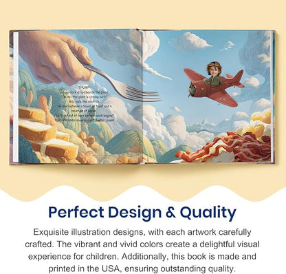 ELFINK Personalized Children Story Books - Captain's Sky Mission - Customized Name & Photo - Baby Gifts - Children Bedtime Story (Soft Cover)