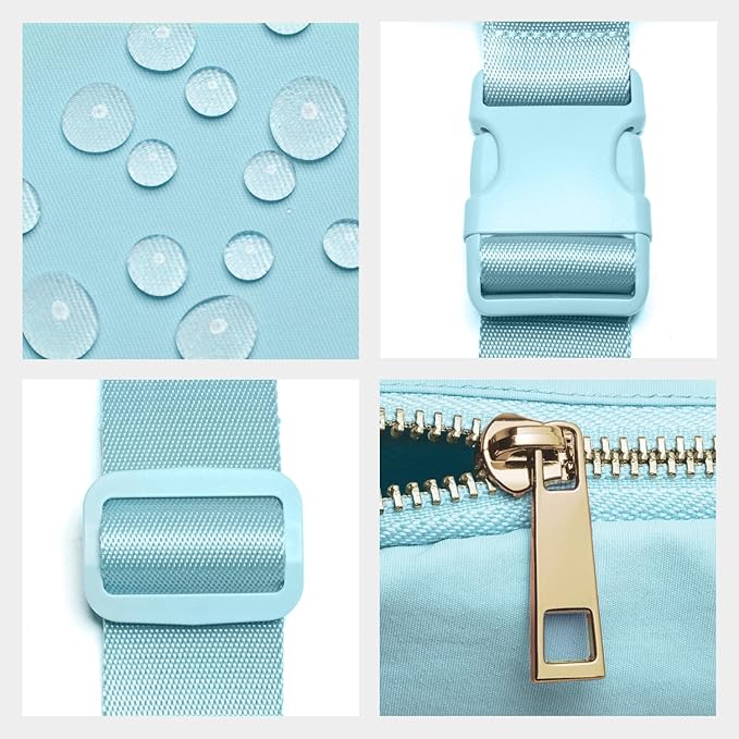Gitus Gifts for 8 9 10 11 12 Year Old Girls Belt Bag Fanny Pack Crossbody Bags with Initial Letter Patch Cute Stuff Birthday Gifts for Teen Girls Women Personalized Trend Stuff (Icing Blue-U)