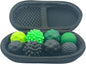 Fidget Toys Adults - 8 Pack Magnetic Balls (2 Sizes) Sensory Toys for Anxiety ADHD Autism - Silent Stress Relief Desk Toys with Case (Black & Green)
