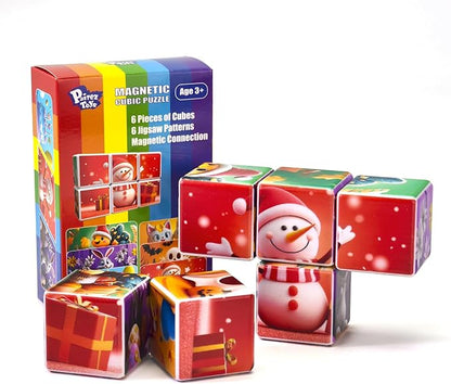 Magnetic Blocks for Toddler Toys, 1.65 inch Magnetic Cubes for Kids, Holidays Theme of Valentine's Day, Easter, Thanksgiving, Halloween, Christmas, Birthday Gifts for Kids