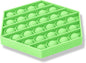 TOMMIKE Hexagon Push Pop Fidget Toy Bubble Sensory for Anxiety & Stress Relief Special Needs Autism Learning Office School Game Crafts Kids Adults (Green Ash)