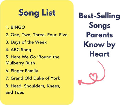 Learning Songs, Press and Play Song Book Nursery Rhymes, Button and Sound Module, Classic Nursery Rhymes and Children's Music