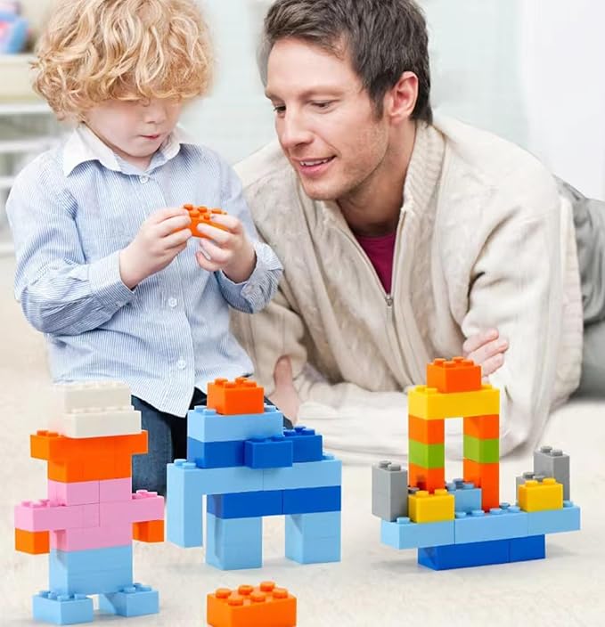 1000 Pieces Classic Building Bricks in 15 Popular Colors and 12 Mixed Shapes, Creative Small Building Blocks Set Learning Educational Toy Gift for Kids, Compatible with All Major Brands