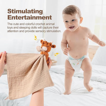 Lamb Luxury Snuggle Plush Animal Security Blanket Blanket Infant Nursery Character Blanket Luxury Snuggler Plush Baby Lovey Lamb