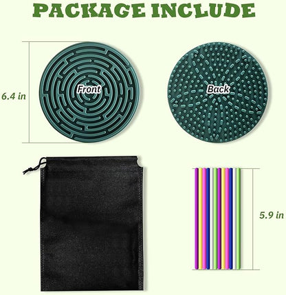 Sensory Activity Board for Kids 3 & Adults: Silicone Fidget Toys for ADHD & Autism, Calming Stress Anxiety, with Travel Bag & 12 Strings