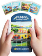 16-Piece Rotating Puzzles for Kids 4-6, Toddlers Puzzles 2-4, Road Trip, Airplane Activities Game, Travel Toys - Brain Teaser, Fine Motor Skills, Birthday Gifts Boys & Girls - Transportation