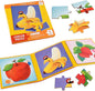 ASTARON Magnetic Puzzles for Toddlers, 9-12-16 Pieces Fruits Learning Magnet Puzzles for Road Trip, Educational Travel Toys Car Plane Activities for Kids, Kids Birthday Gifts