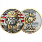 250th Anniversary Marine Corps Challenge Coin – 250 Year Military Commemorative Coin, Gifts for Veterans, Army Navy USMC Collector Coins