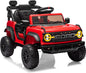 Ford Bronco Raptor Licensed 12V Ride on Toys, Kids Ride on Car with Remote Control, Electric Car for Toddler with Smooth Start, Openable Doors, MP3 Player, 3 Speeds (12V, Red)