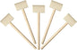 36 Pcs Wooden Hammers for Chocolate, Wood Mallets for Breakable Heart, Small Kids Mallets Crab Hammers