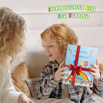 Sensory Counting Toys for Toddlers 3-4, Montessori Color Sorting & Matching Games, Fine Motor Skills Development, Educational Travel Toys for Kids with Autism