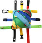 SENSORY4U Buckle Pillow Sensory Fine Motor Development Toy Activity Plushie - OT Therapy Tool Threading Counting Latches Zipper Skills