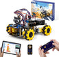 ACEBOTT Robot Kit, Robotics for Kids Ages 8-12 12-16, STEM Toys for Boys with Remote & App Control, Arduino & Scratch Compatible, Science Kits for Kids Age 8-12 12-16, Gift for Boys & Girls(Yellow)