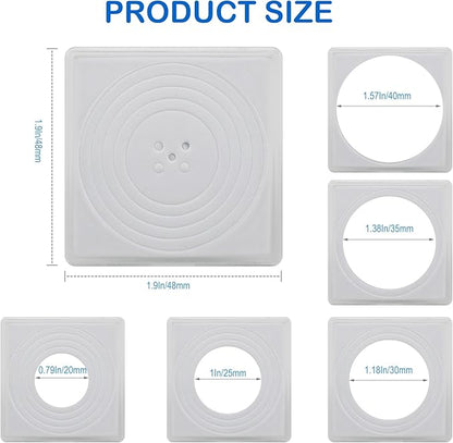 Coin Snap Holders, 20 Pcs Silver Dollar Coin Holders, Clear Coin Capsules Cases for Collectors with 5 Sizes White Gasket 20/25/30/35/40mm, Plastic Storage Organizer Box for Coin Collection Supplies