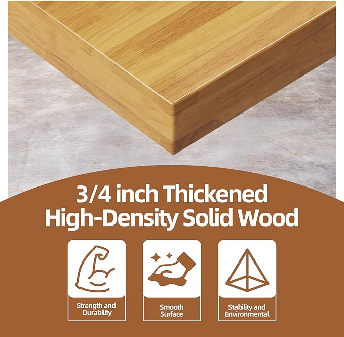 48' Adjustable Solid Wood Workbench with Wheels, Large Load Capacity Rolling Workbench, Heavy Duty Metal Tool Work Bench Table for Garage, Workshop, Office, Home