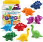 Montessori Matching Dinosaurs Toy, Color and Shapes Recognition, Snap and Pattern Match Game Preschool Learning Toys Homeschooling Activity Class Tool, Birthday Gift for Kids Back to School Goodies