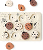 Wee Gallery Wooden Tray Puzzle Count to Ten Ladybugs, Montessori Toy for Toddlers and Preschoolers for Early Learning and Fine Motor Skill Development, Sustainable Educational Puzzle for Kids