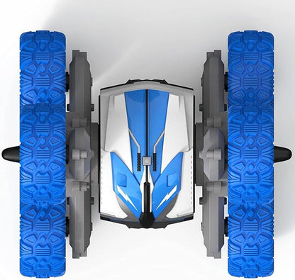 Threeking Amphipious RC Stunt Car Remote Control Cars 360 Degree Flips Rotating Indoor Outdoor Toys Gifts Presents for 6 7 8 9 10 11 12 Year Old Kids Boys Girls