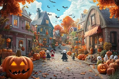 Pumpkin Town - Wooden Puzzle Adult 300 Pieces - Ideal Birthday Party Gift Puzzles