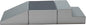 Factory Direct Partners 11618-GYLG SoftScape Toddler Playtime Climber, Indoor Active Play Structure (3-Piece Set) - Gray/Light Gray
