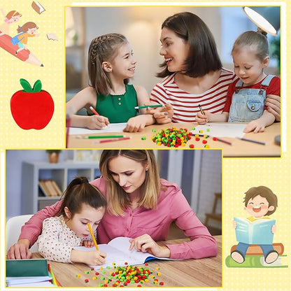 JUNEBRUSHS 150pcs Apples Erasers for Kids Bulk, Welcome Back to School Gifts Mini Apples Erasers for First Day of School Teachers Supplies Students Classroom Prizes Homework Rewards