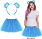 Halloween Bear Costume Accessories Bear Ear Headband and Tutu Skirt Set for Halloween Cosplay Party Dress Up