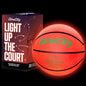 GlowCity Glow in The Dark Basketball for Teen Boy - Glowing Red Basket Ball, Light Up LED Toy for Night Ball Games - Sports Stuff & Gadgets for Kids Age 8 Years Old and Up. Great Gift for Boys & Girls