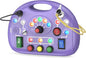 Toddler Baby Busy Board with LED Light, Montessori Busy Board for 1+ Year Old, Baby Sensory Board Toddler Travel Toys for Preschool Learning Activities Boys & Girls Birthday (Purple)