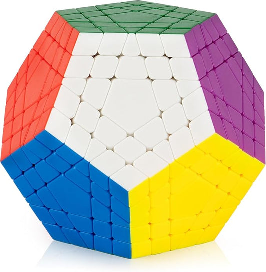 Ganowo Megaminx Speed Cube Gigaminx 5x5 Cubes Brain Teasers for Kids Adults Boys Teens