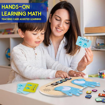 Montessori Toys Number Blocks Toys for Kids, Learning Toys for Toddlers 3+ Years with Music, Math Game Educational Toys, Homeschool Supplies Preschool Kindergarten Math Manipulatives