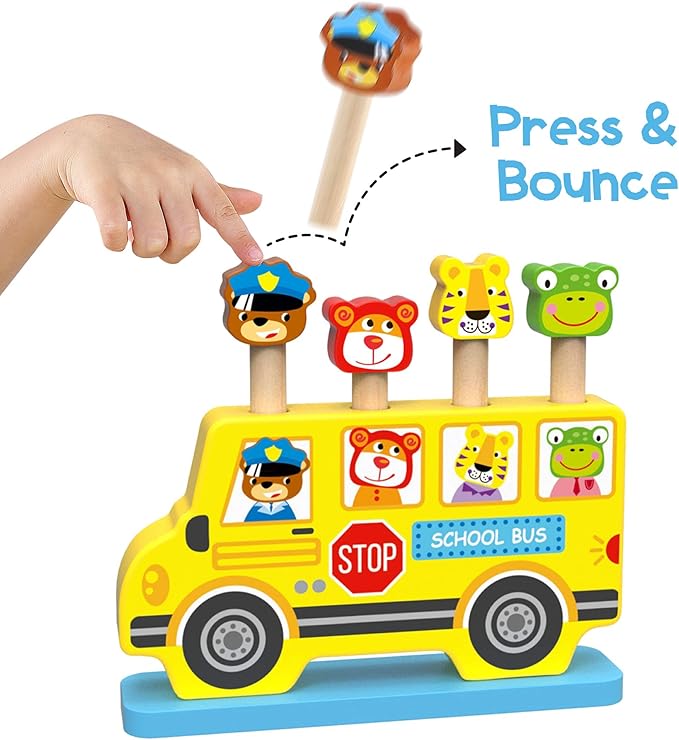 Montessori Toys for 1 Year Old Boy and Girl - Preschool Learning Activities - Develops Fine Motor Skills - Montessori Toys for Toddlers - Great Birthday Gift for 1 Year Old Boy Gifts and Girls