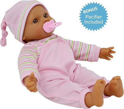 The New York Doll Collection 12" Sweet Hispanic Twin Dolls Play Baby Dolls - Doll Pacifier Included