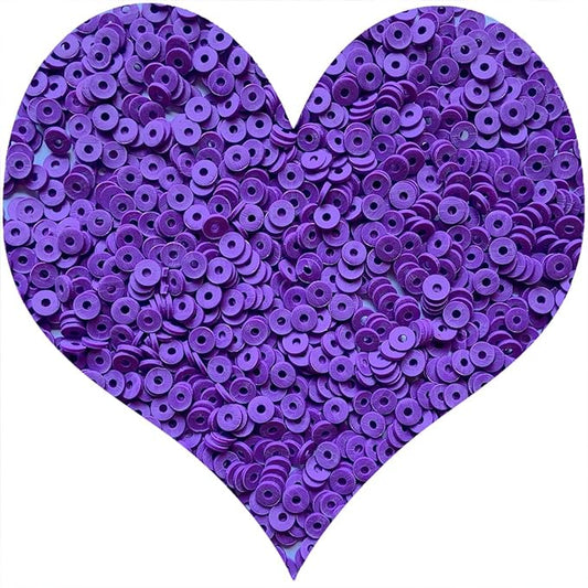 3000Pcs Clay Beads Flat Round Polymer Bead Vinyl Heishi Beads Flat Round Polymer Bead for Jewelry Making Necklace Bracelet (19-Dark Purple)