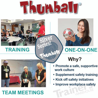 Trainers Warehouse 6" Thumball Collection, 32 Prompts for Conversation, Team Building, Relationship and Training
