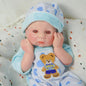 Reborn Baby Dolls Silicone Full Body 15.4in Weighted Real Life Open-Eyes Boy Dolls Lifelike Newborn Baby Soft Body Flexible Limbs Not Vinyl