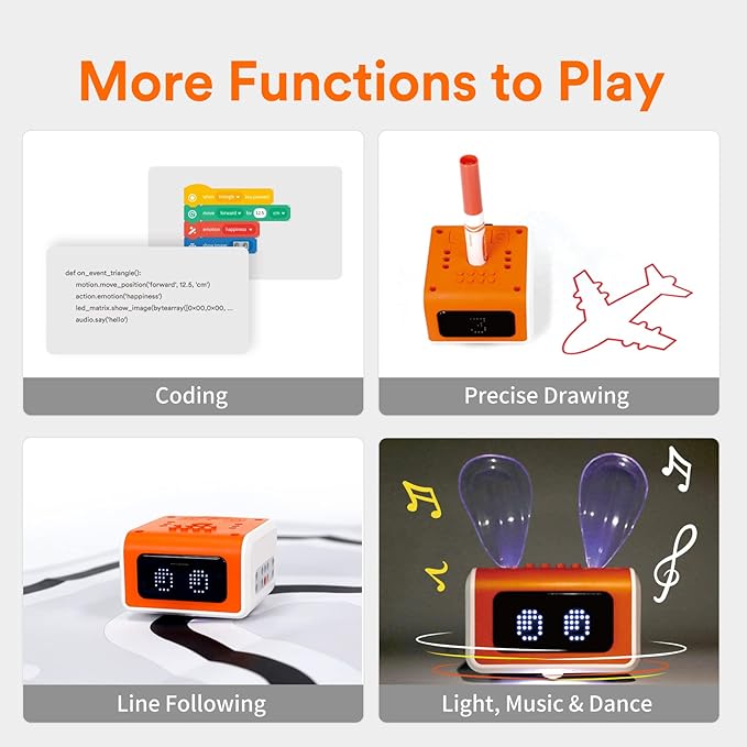 Matatalab VinciBot Coding Robot for Kids 8-12, STEM Robot Toy, Scratch & Python Programable Robotics with Remote Controller, AI Smart Robot Gift for Boys & Girls, Ages 8+