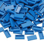 PATIKIL 555 Pcs Flat Blocks Bulk, 1x2 Square Blue Classic Tiles Smooth Surface Mini Building Blocks Accessories Compatible Bricks Kits for Building Floor Walls Mosaic Pixel Arts