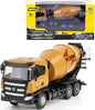 Gemini&Genius Construction Vehicle Cement Truck Toy for Kids, Heavy Duty Cement Mixer Truck for Pretend Play, 1/50 Scale Diecast Alloy Vehicles Toy for Kids