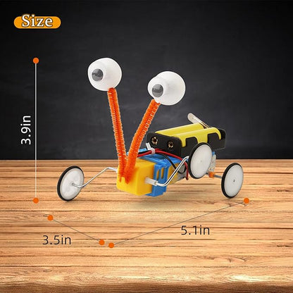 4 Set Bulk Robot Kits for Kids 6-8 8-12, STEM Crafts Robotics Science Projects STEM Toys for Boys Girls, Electronics Building Craft Kit Classroom Activities 1st 2nd 3rd Grade 6 7 8 9 10 11 12 Year Old