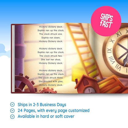 STORYBUG Personalized Nursery Rhymes Personalized Story Book - Personalized Children's Book with Name