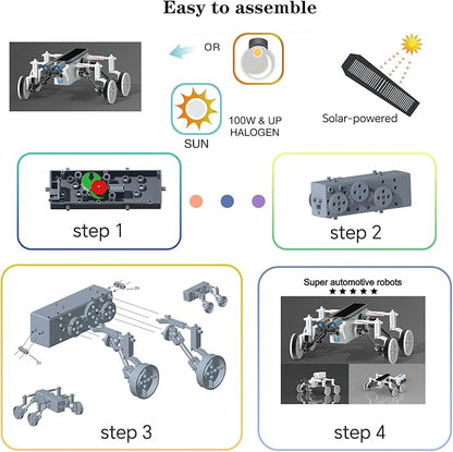 STEM 25-in-1 Education Solar Power STEM Toys for Boys Age 8-12, Science Kits Robots Toys for Ages 8-13, Building Toys Robotics Experiment Set Birthday Gifts for Kids 8 9 10 11 12 13 Years Old