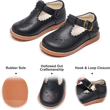 Felix & Flora Toddler Little Girl Mary Jane Dress Shoes - Ballet Flats for Girl Party School Shoes