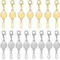 Paxcoo 15Pcs Locking Magnetic Jewelry Clasps and Closures, Necklace Extender and Helper for Necklaces, Bracelets and Jewelry
