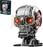 Mechanical Skull Building Block Set 1099+ Pieces 3D Poseable Model with Mandibular Teeth Bite Drive for STEM Toys for Kids & Adults Perfect for Horror Fans & Gothic Room Decor