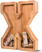 Wooden Letter Piggy Bank for Kids Larger Letter Piggy Bank for Boys and Girls Personalized Piggy Bank Initial Coin Bank Wood Kids Money Bank for Birthday and Festival