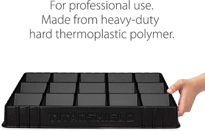 TitanShield (2 Pack Card Sorting & Dealer Tray, Black