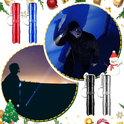 36Pcs/12 Set Man of God Gifts Mini LED Flashlight Keychain Man of God Religious Bible Bookmark Set Christian Party Favors Christmas Employee Coworkers Gifts for Men Adult Dad