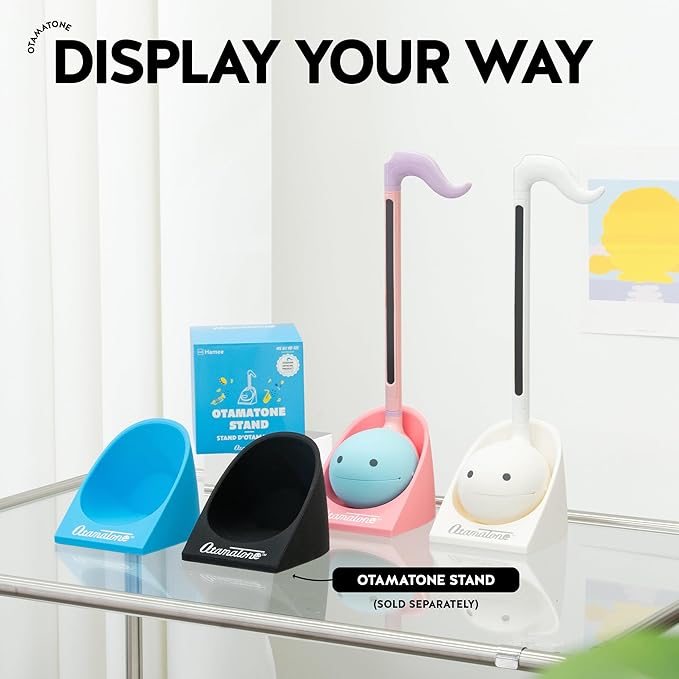 Otamatone Japanese Electronic Musical Instrument Portable Music Synthesizer from Japan by Maywa Denki Studio Award Winning, Educational Fun Gift for Children, Teens & Adults - Butter
